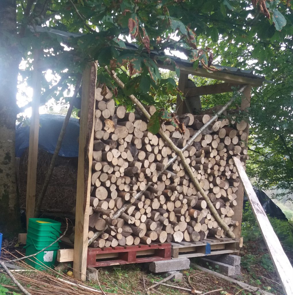 Permaculture wood storage